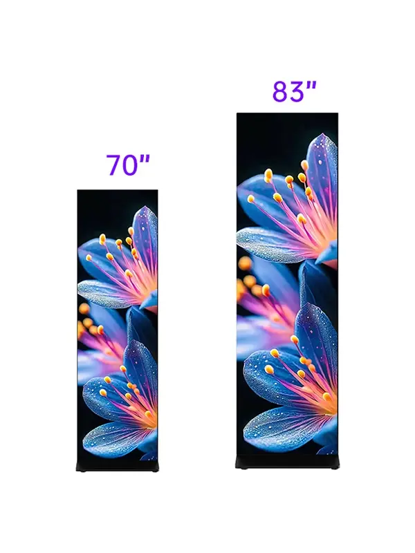 70인치·83인치 COB LED 포스터 디스플레이