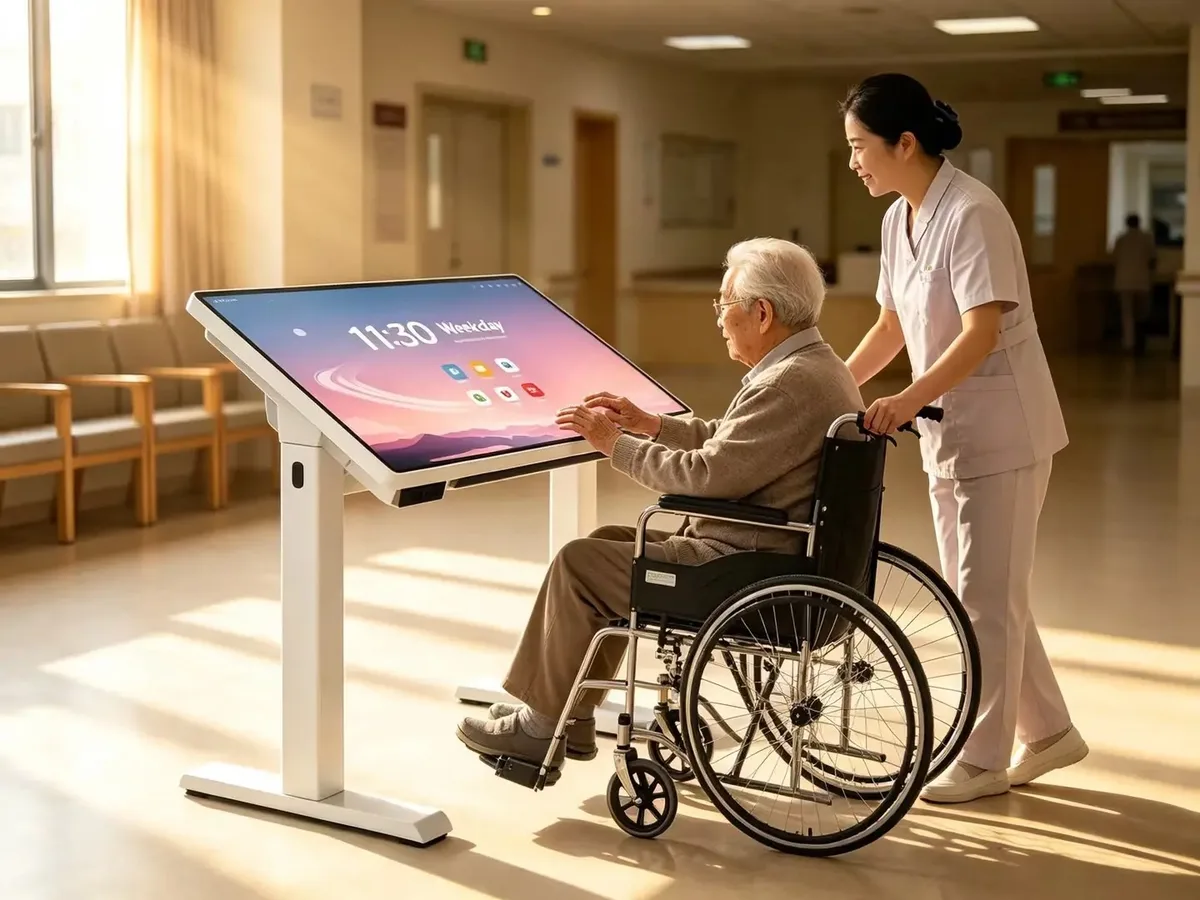 Open column base for wheelchair access
