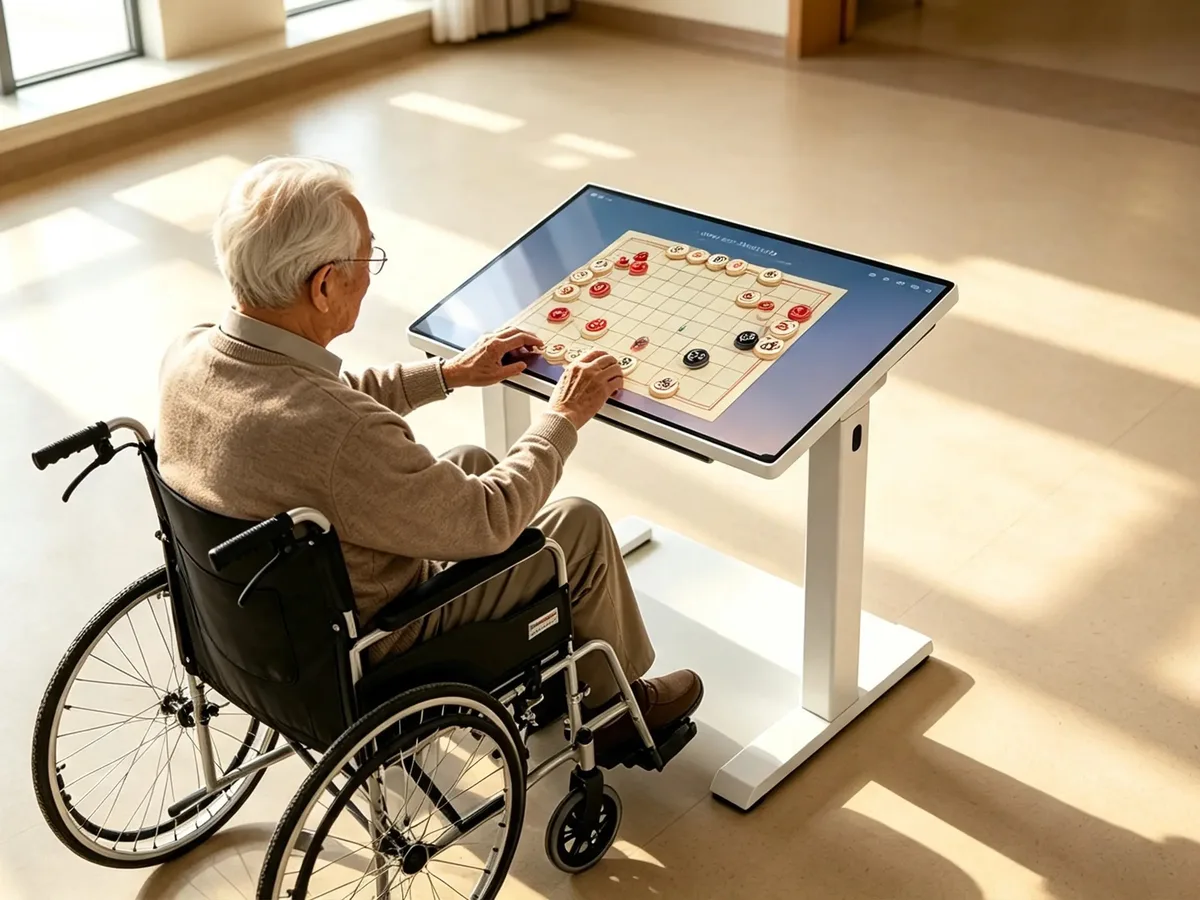 Memory care touch table activity