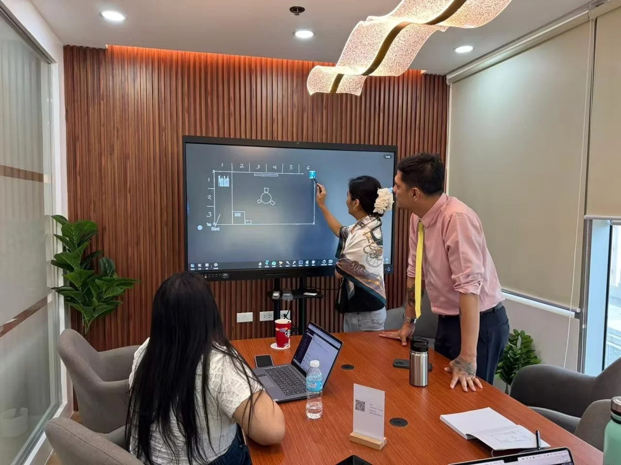 Riotouch interactive flat panel in meeting room