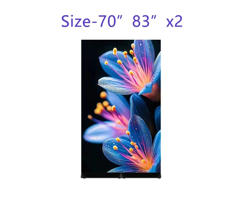 Seamless no-tool splicing flexible video wall layouts