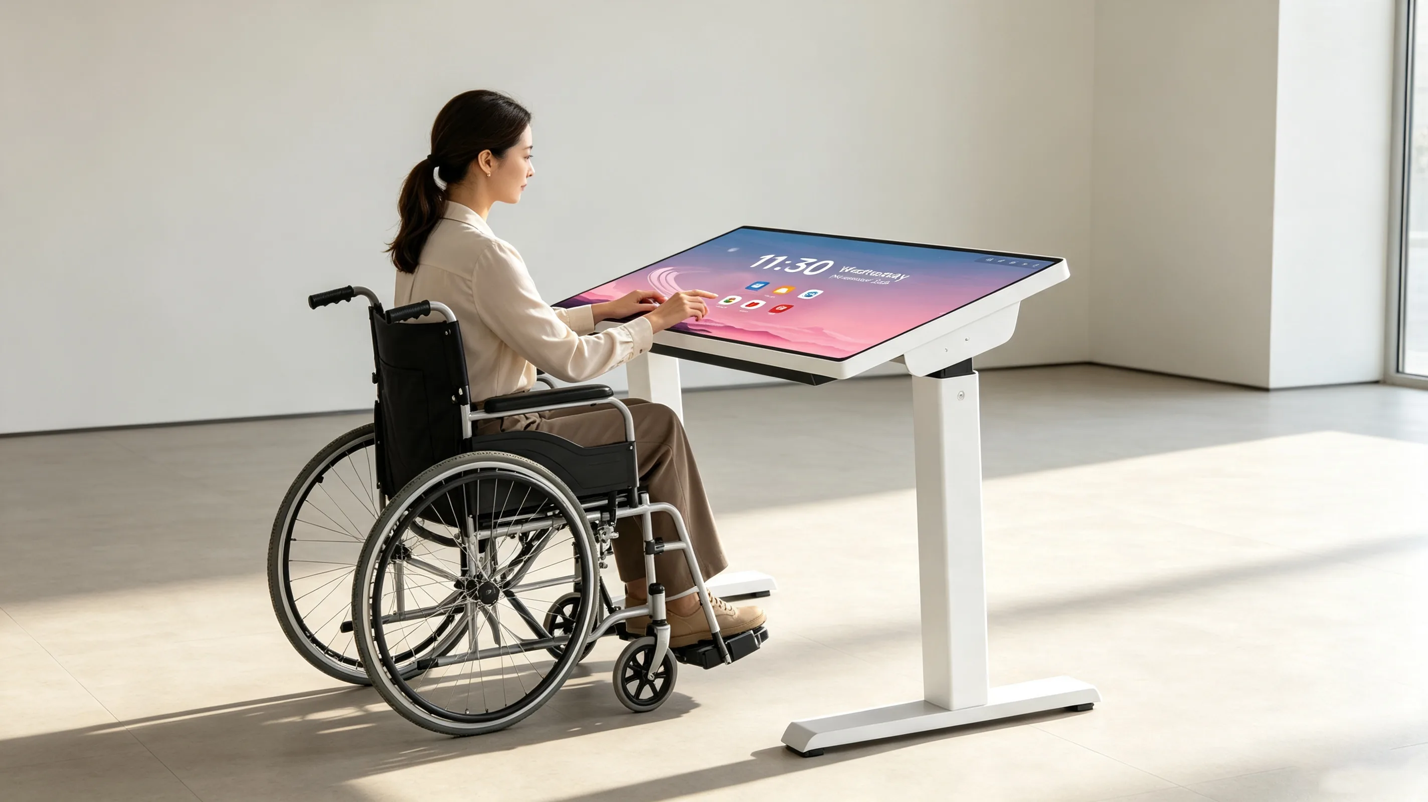 Motorized tilt stand for nursing homes