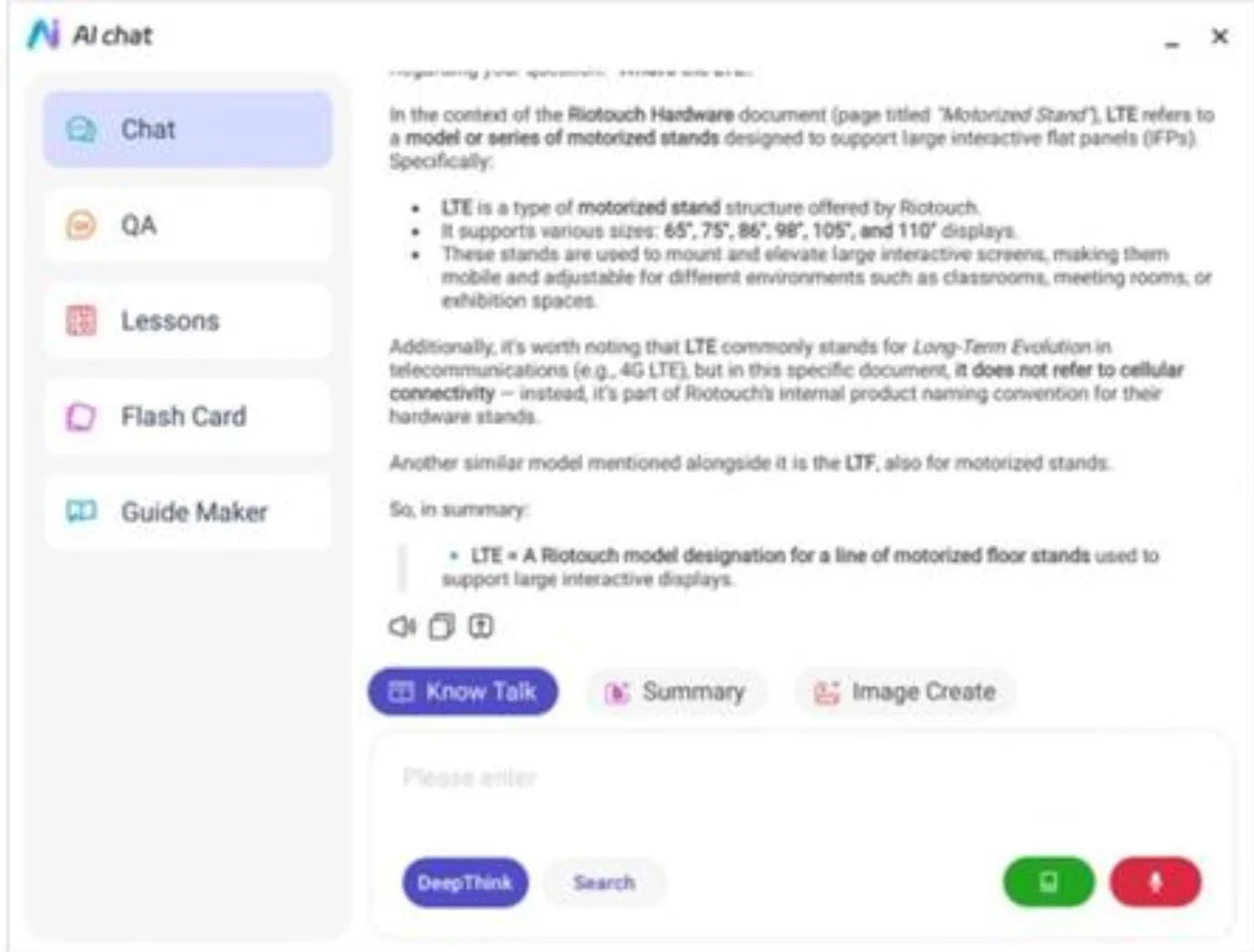 UFile AI knowledge base