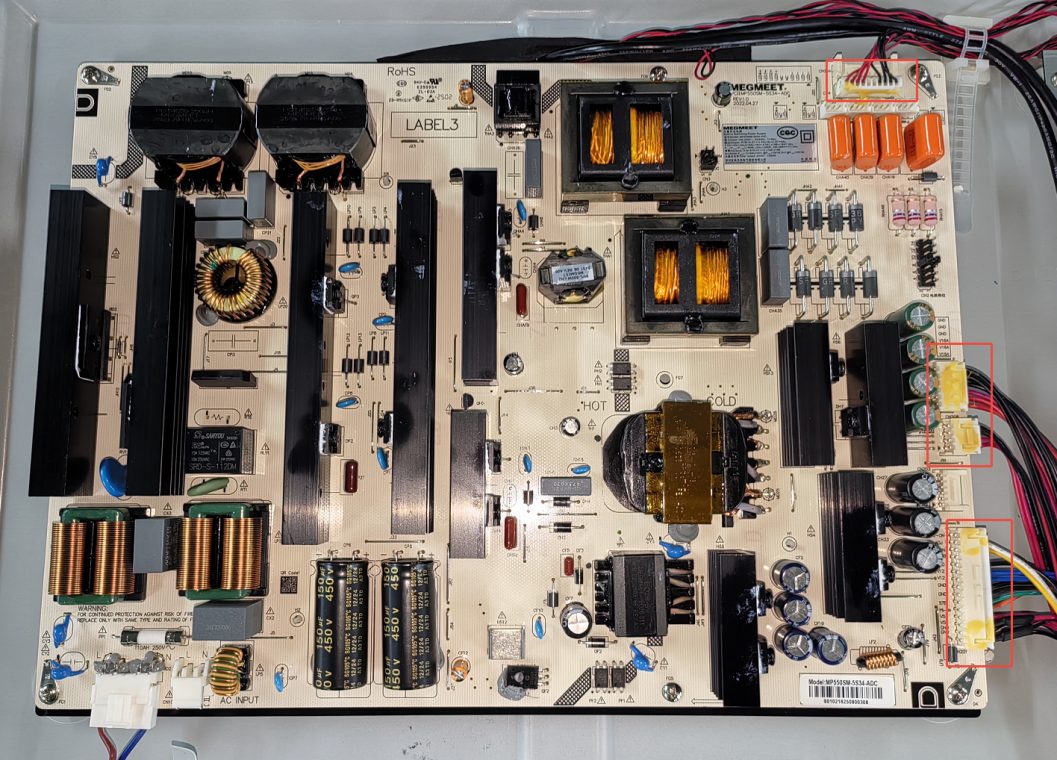 Carefully remove the fixing glue on the connector surface with a blade.