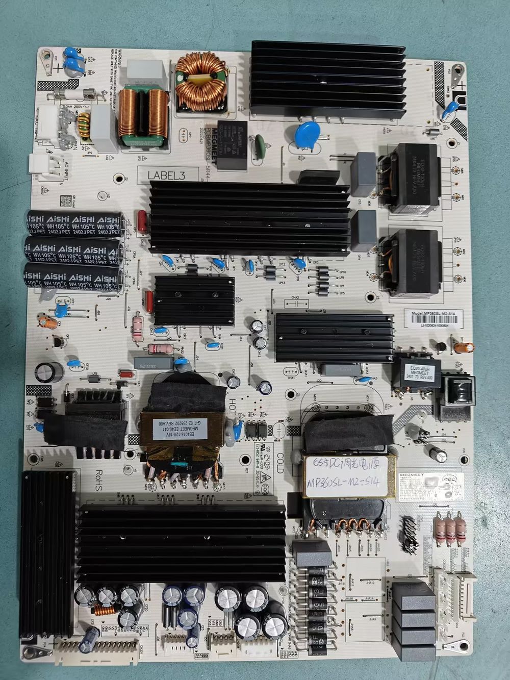 Power board for the 65″ model — MP360SL-M2-S14 (360 W).