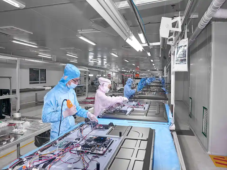 التجميع في غرفة نظيفة — معتمد وفق معيار ISO 9001