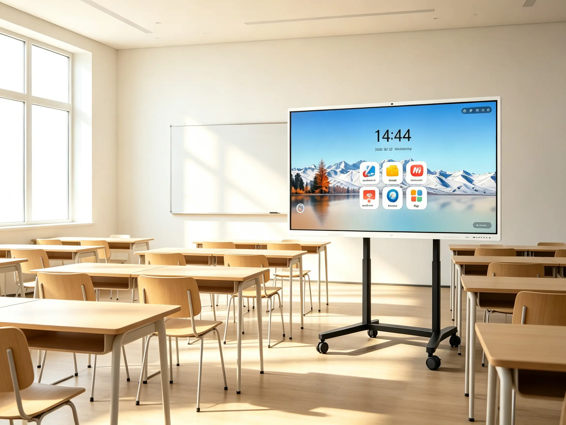 Electric TV stand in smart classroom