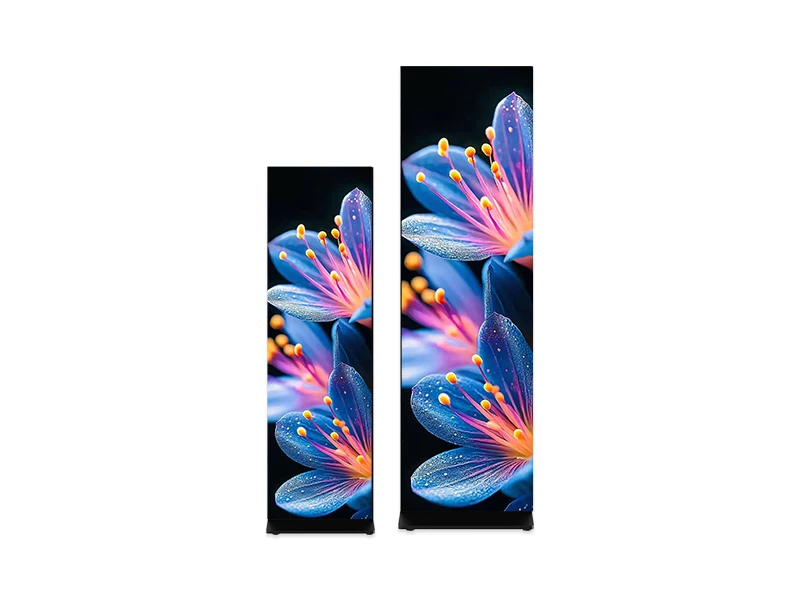 Indoor LED poster COB chip-on-board 70-inch 83-inch optional touch screen digital signage