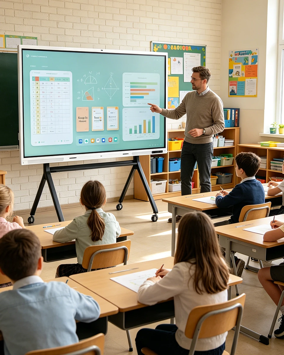 Interactive LED display classroom lecture hall university education campus