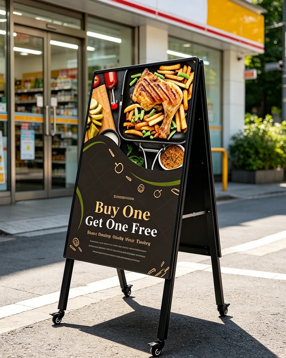 Outdoor LED poster display 5500cd brightness all-weather advertising billboard signage