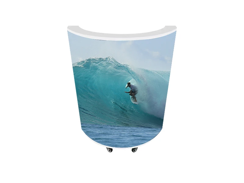 Semi-circular LED front desk reception display IP65 waterproof GOB protection