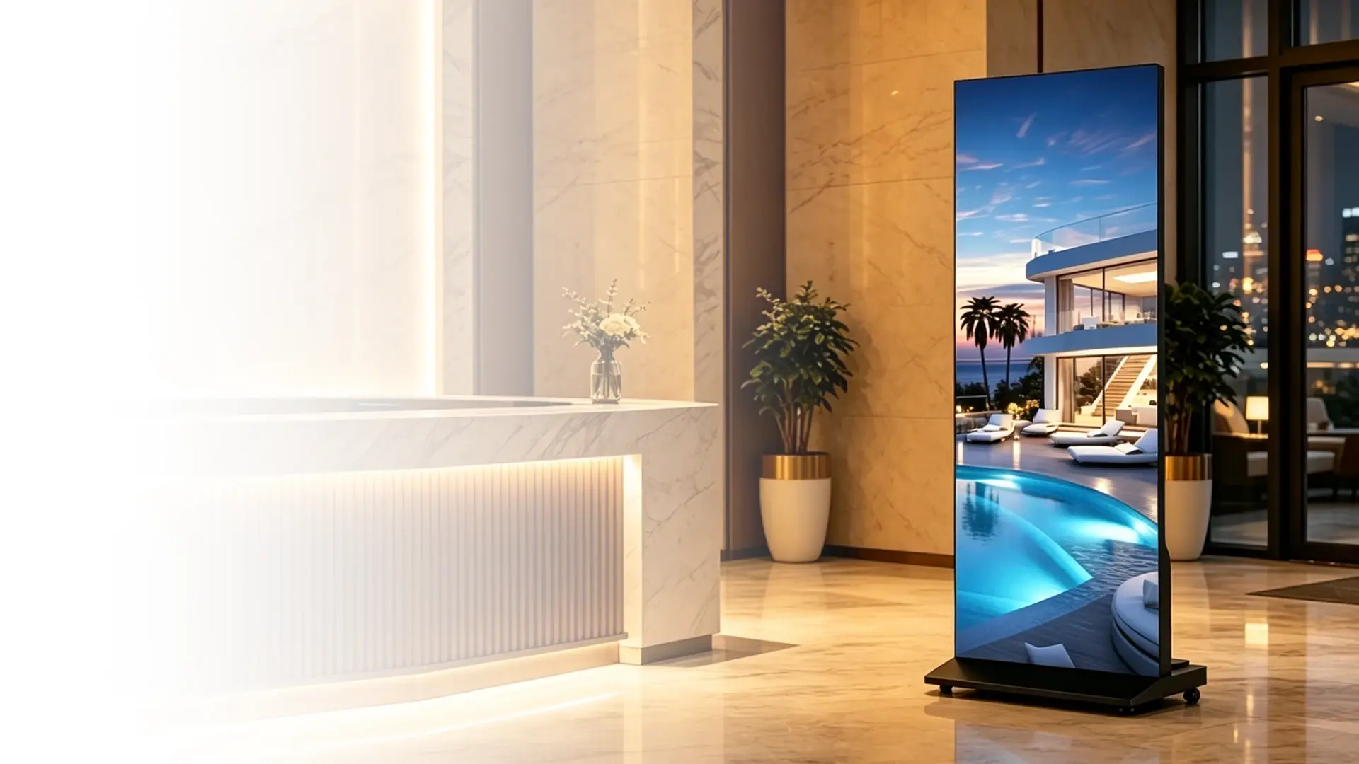 COB LED poster display for retail advertising