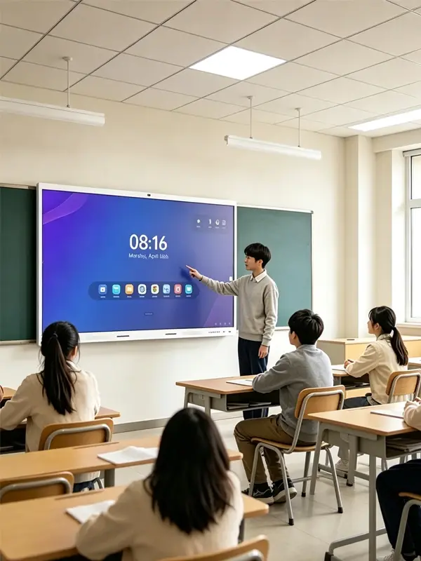 IFPD interactive flat panel in education classroom — SKD kit for local assembly government tender qualification