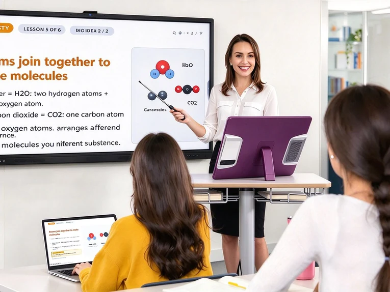 Riotouch TeacherDoc podium display used for teaching and staff training