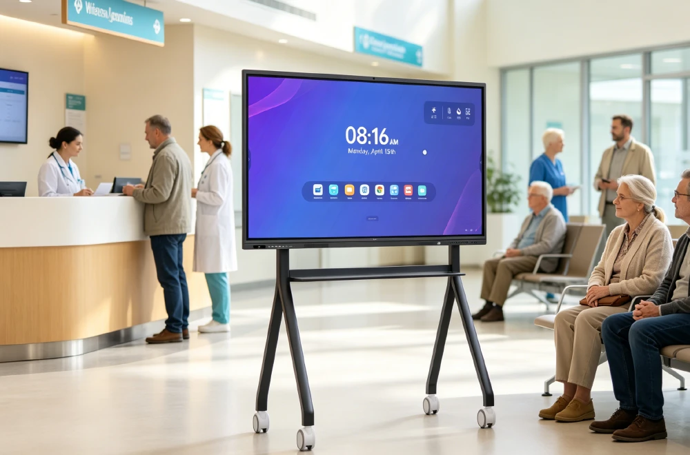 Riotouch RK3588-75 Digital Smart Board | Octa Core (Cortex A76*4+ A55*4) 2.4GHz | 16GB RAM / 256GB Storage | Android 13.0 | 1 year parts replacement warranty Smart Medical Ward
