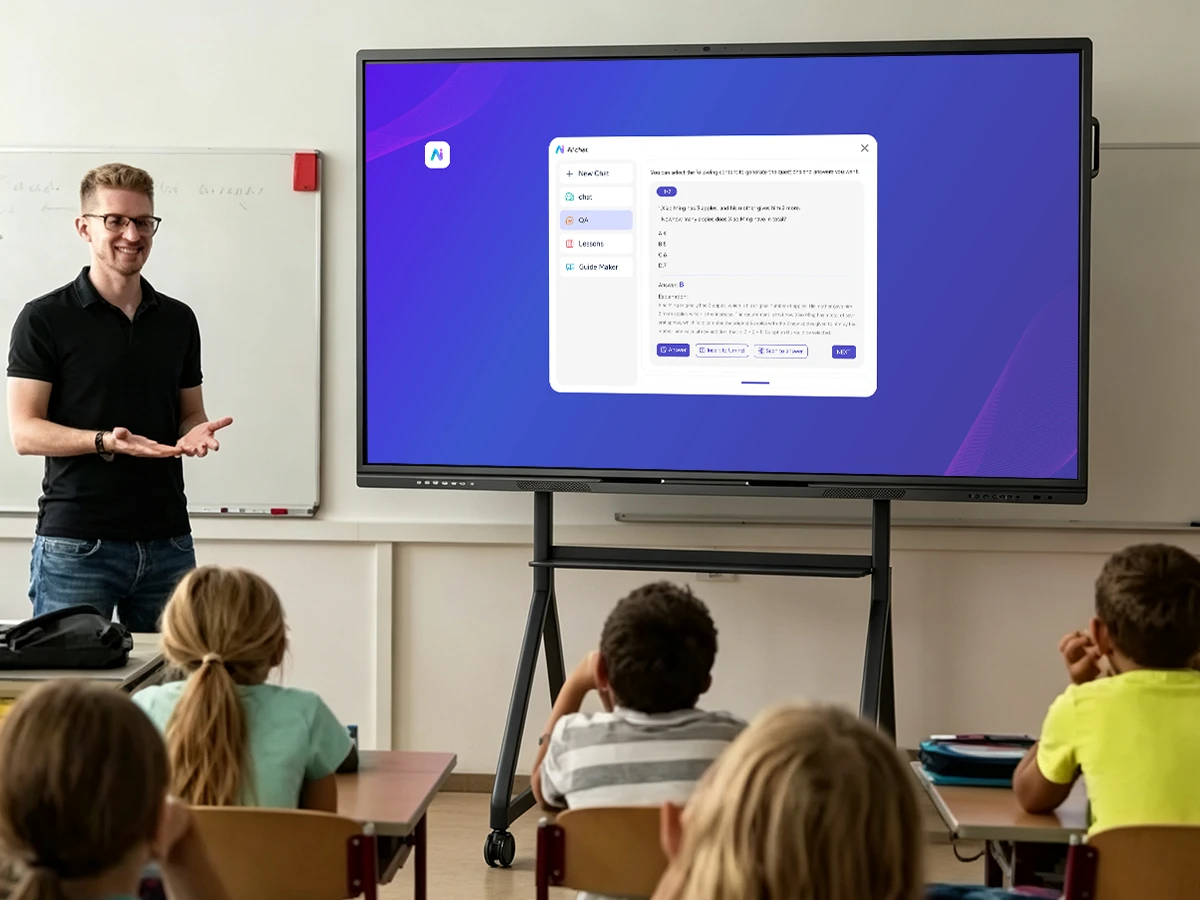 K-12 classroom using Riotouch AI Assistant