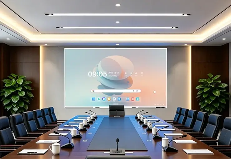 Government Public Kiosk Display - Conference Room Setup