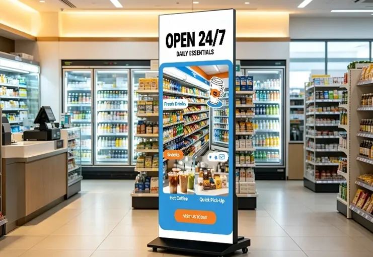Retail Digital Signage Display - Storefront Advertising