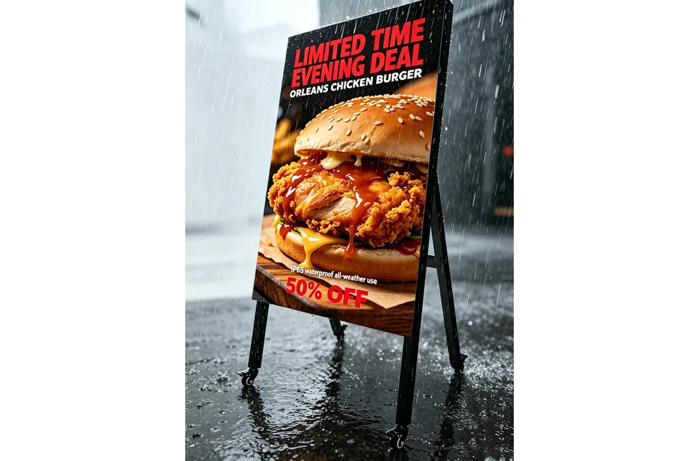 IP65 Waterproof LED Outdoor Poster Display All-Weather Protection