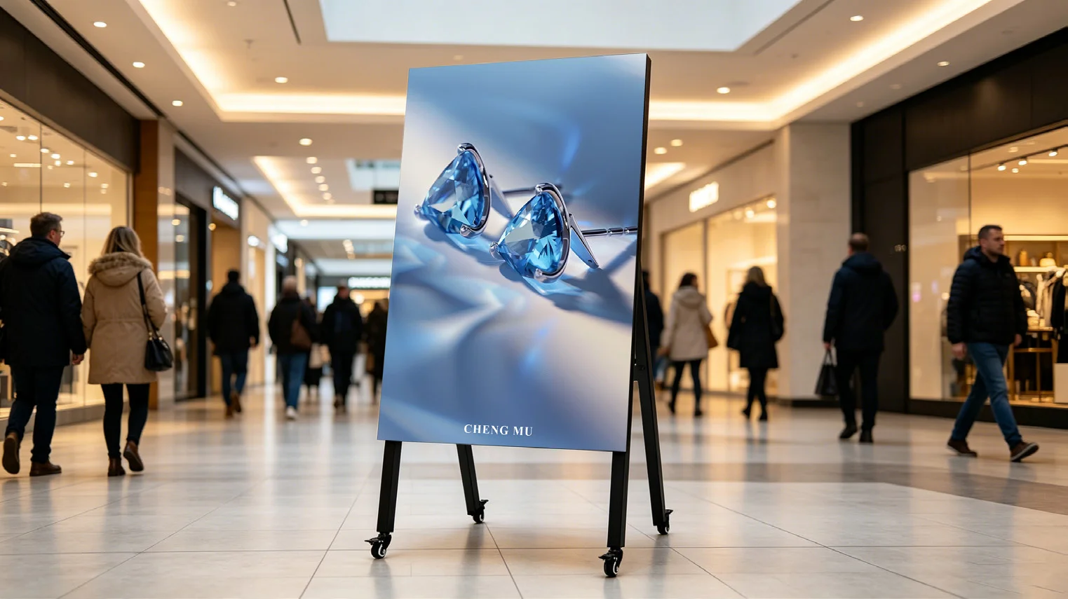 LED Outdoor Poster Display Application Scenes &mdash; Retail, Hospital, School, Mall