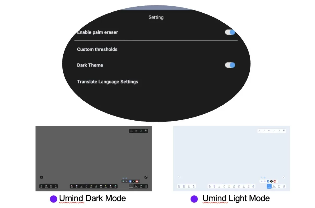 Embedded browser with dark mode support