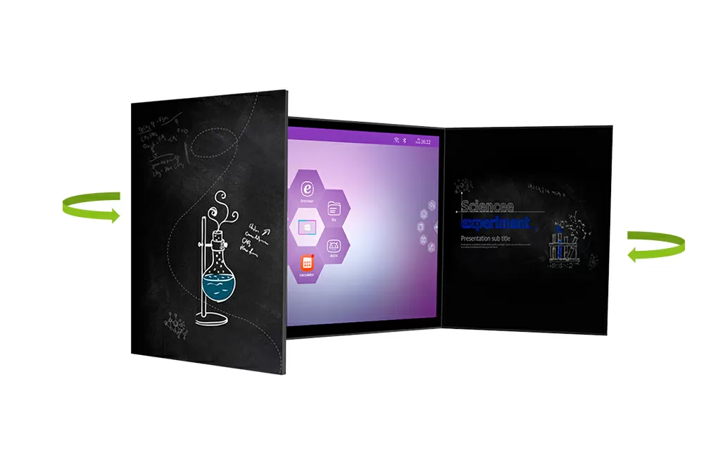 Foldable blackboard for classrooms and offices