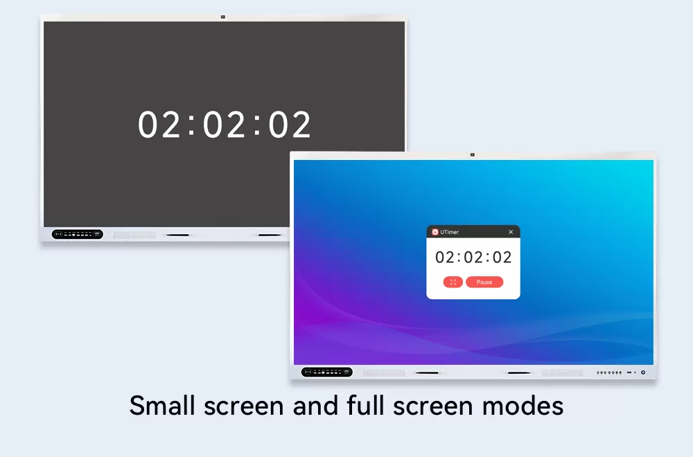 Small-screen and full-screen mode toggle for B2B software