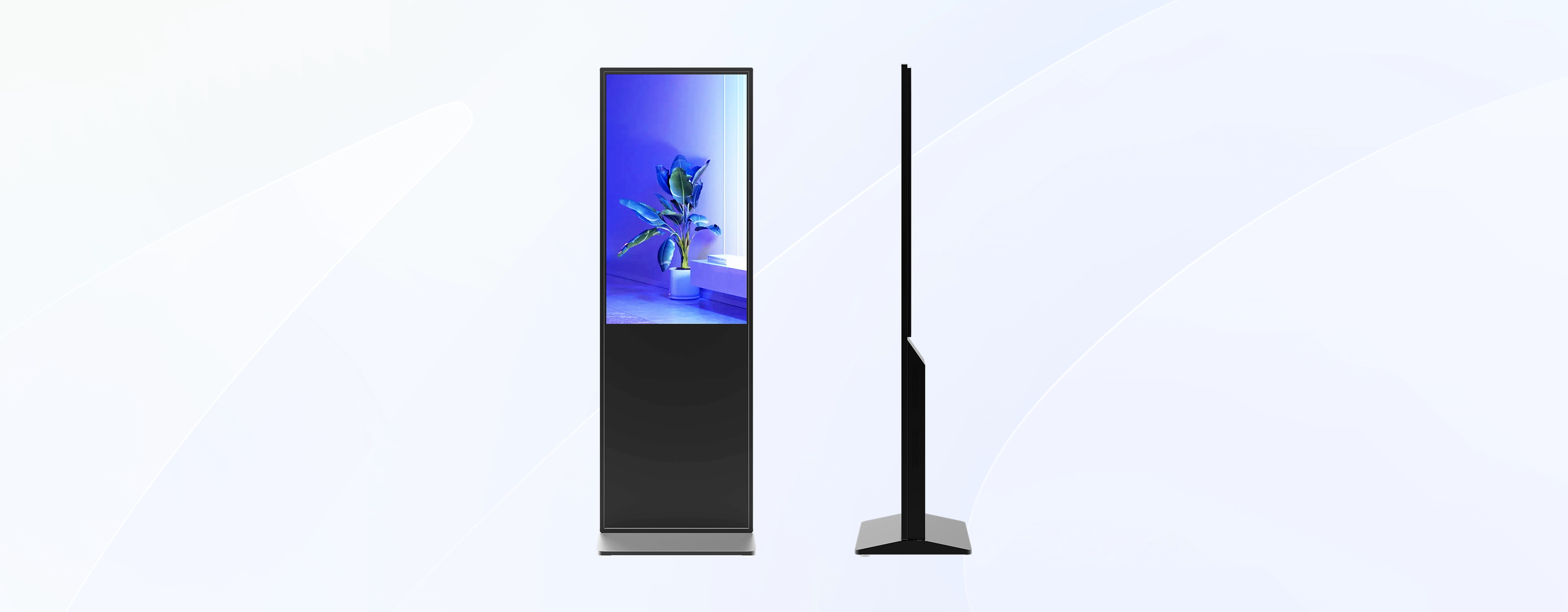 Totem Digital Vertical  43&rdquo;55&rdquo;65&rdquo; com Android, WiFi, Bluetooth, Touch e Tela Full HD de 450 Nits