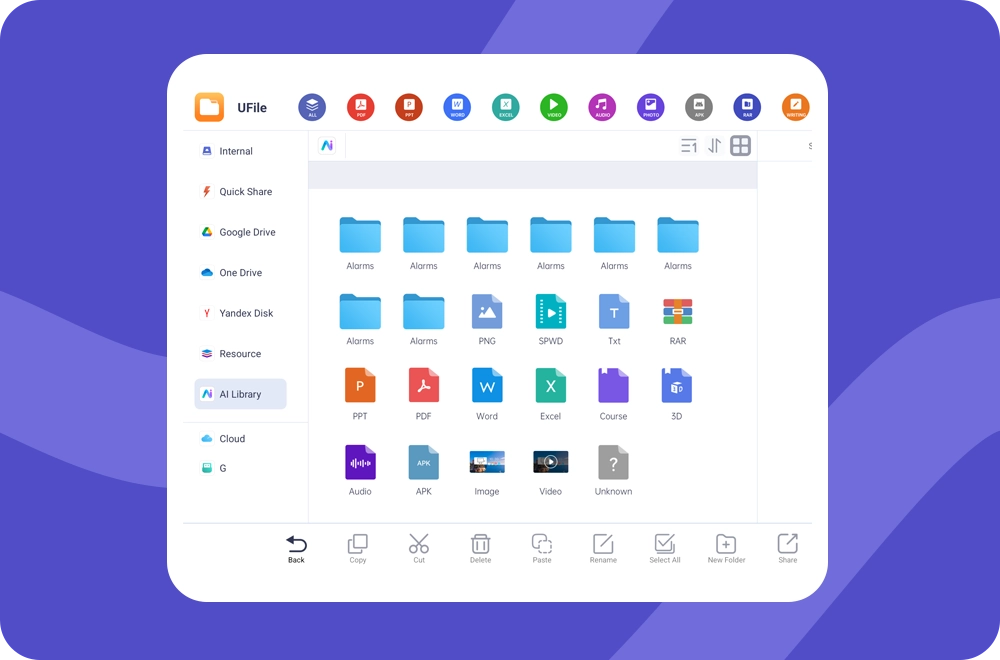 Пространство для всего вашего контента, похожее на Google Drive