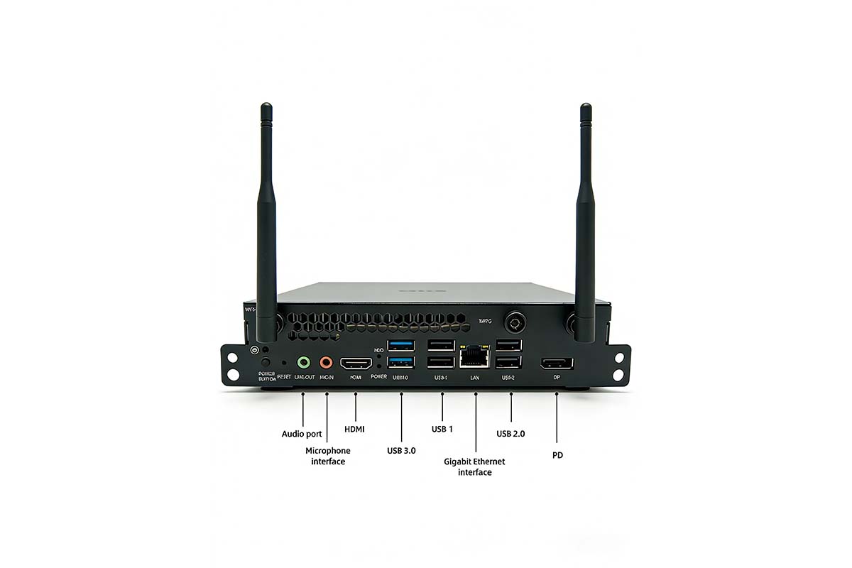 PC OPS avec de nombreuses interfaces d'E/S