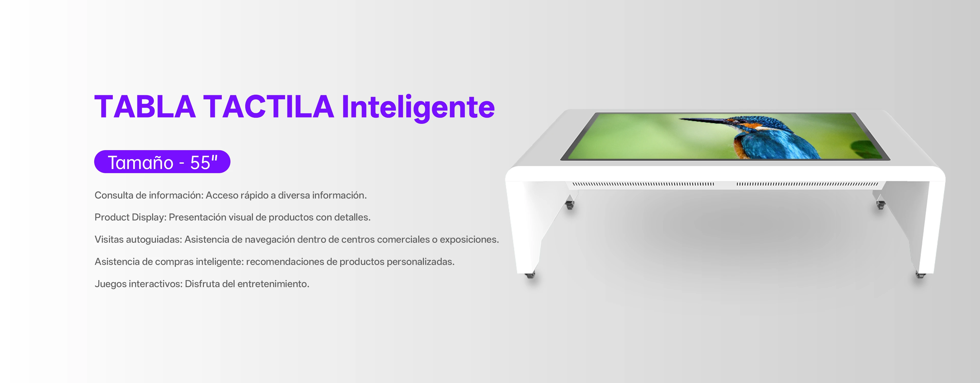 Riotouch Mesa inteligente, mesa t&aacute;ctil inteligente