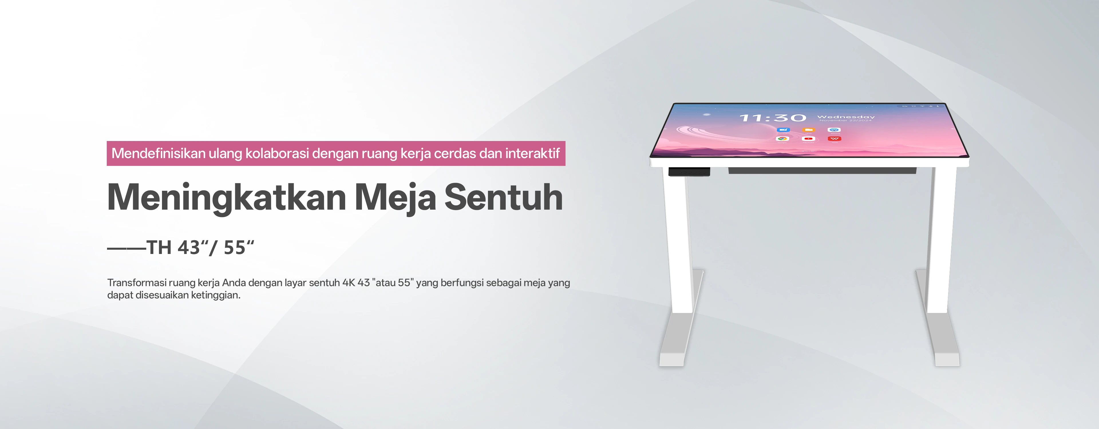 Riotouch Meja Pintar Meja Sentuh Pintar dengan Pengangkatan Otomatis