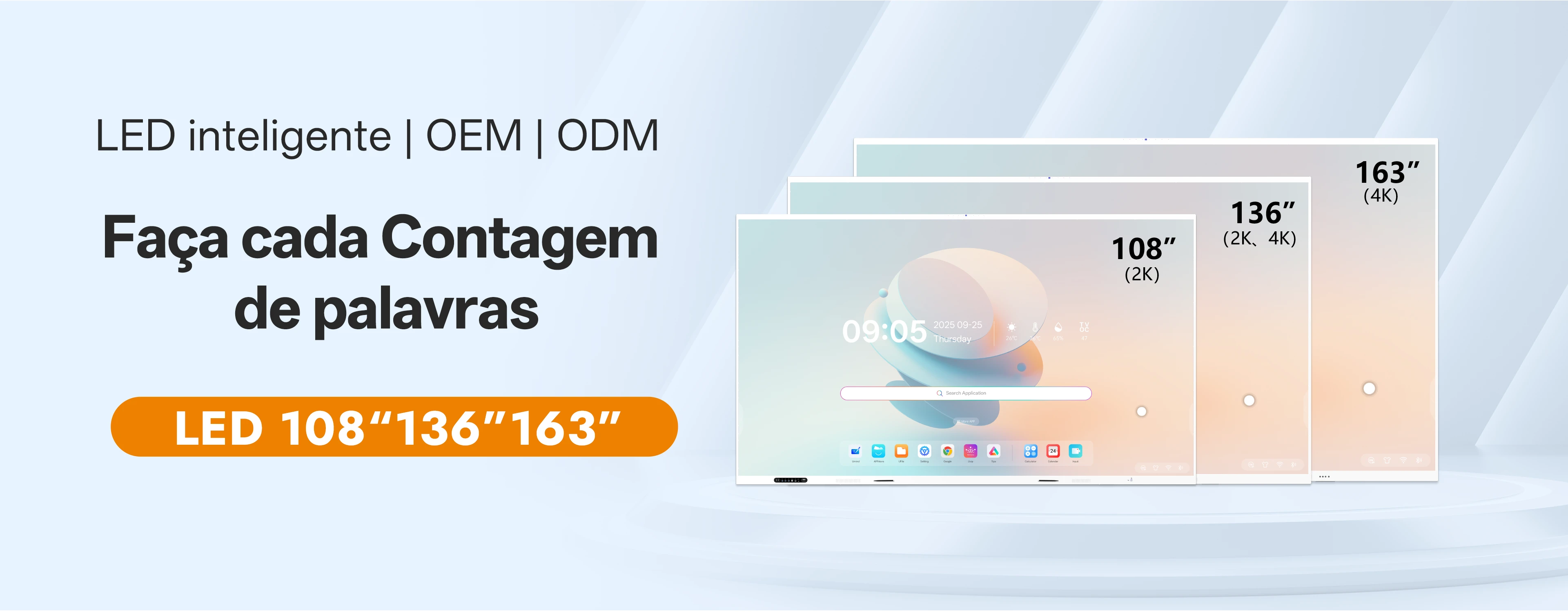 tela para sala de confer&ecirc;ncia