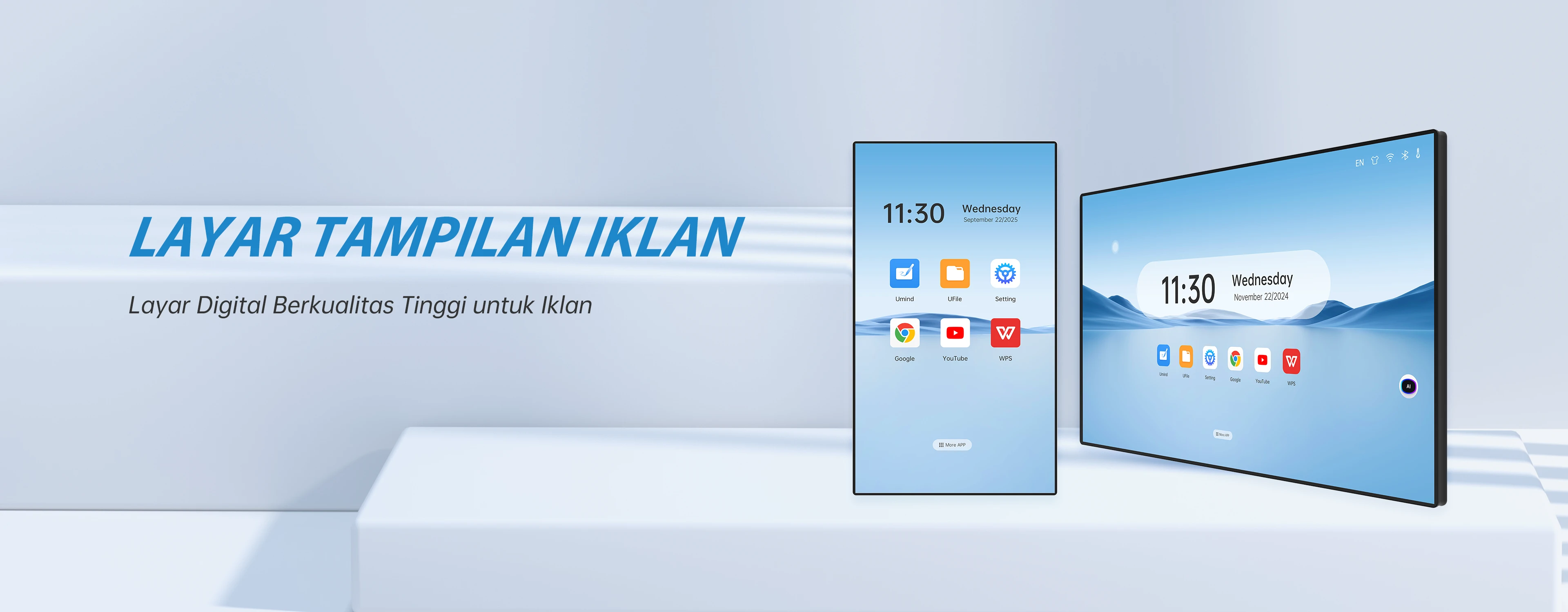 layar digital komersial Riotouch
