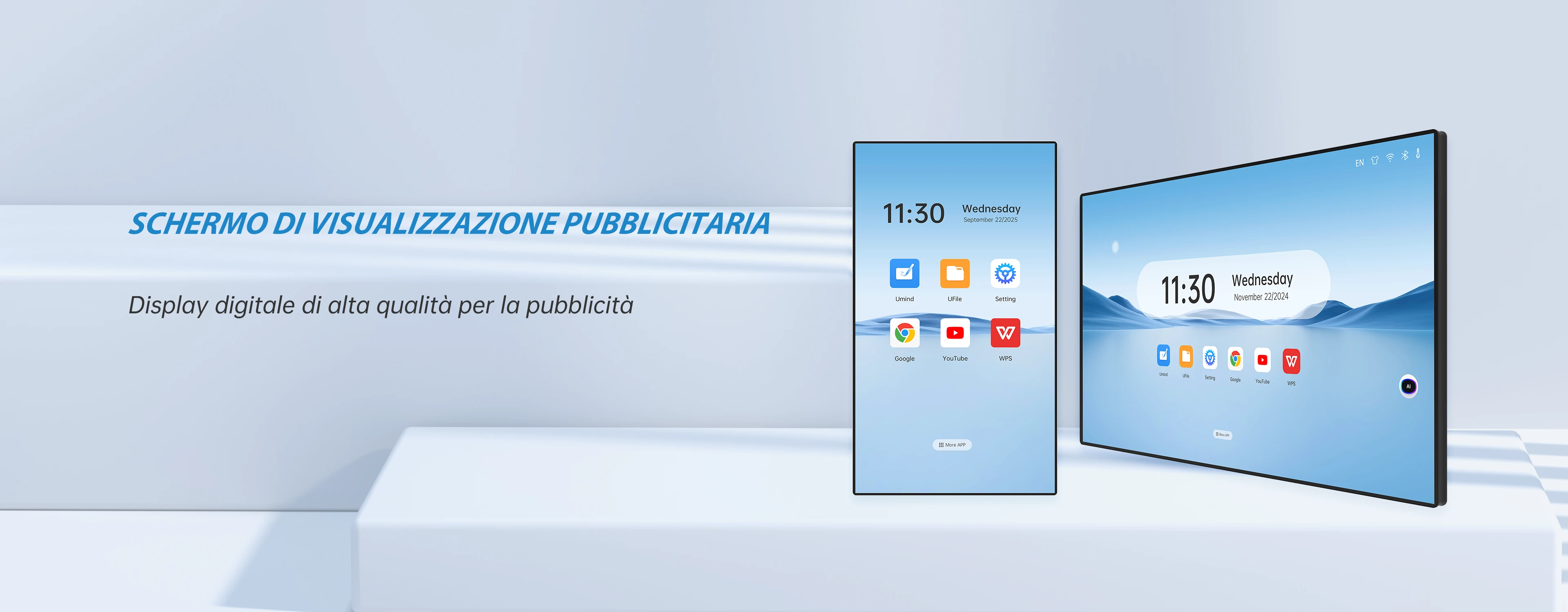 schermi digitali commerciali Riotouch