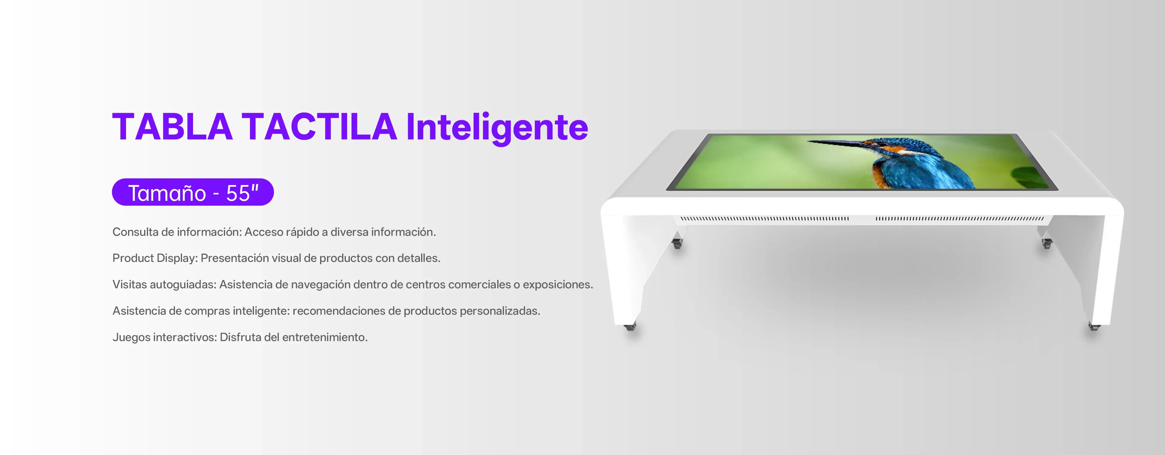 Riotouch Mesa inteligente, mesa t&aacute;ctil inteligente