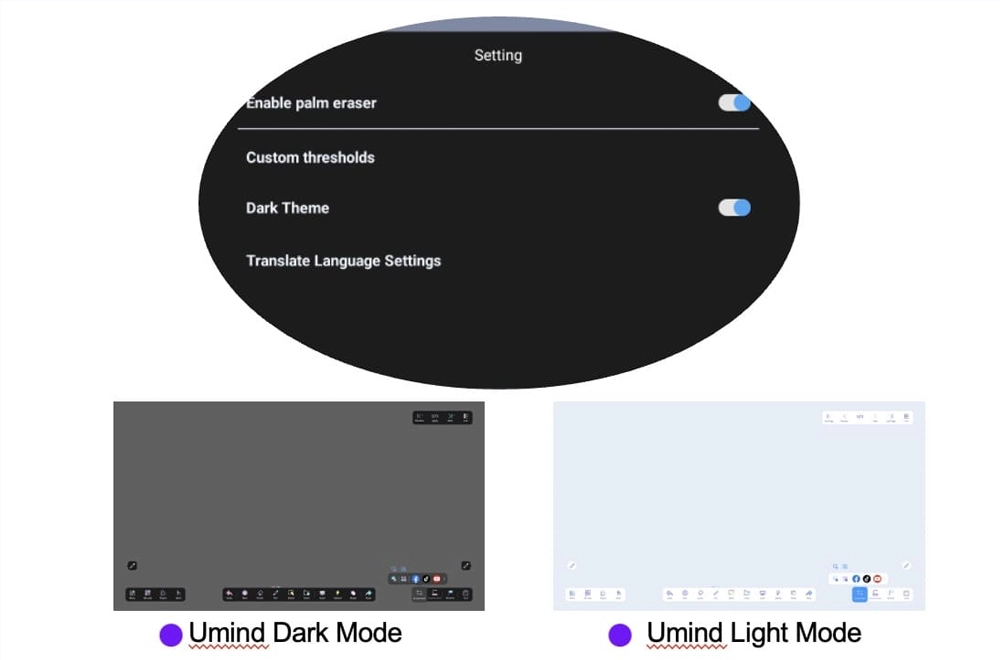 Riotouch-Smart Board Software-UMind-Dark Mode Riotouch Smart Board Software UMind Dark Mode