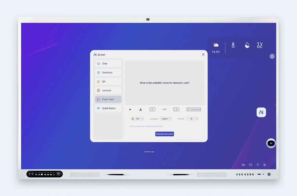 Riotouch-Smart Board Software-UMind AI Function-AI Learning Flash Card Riotouch Smart Board Software UMind AI Function AI Learning Flash Card