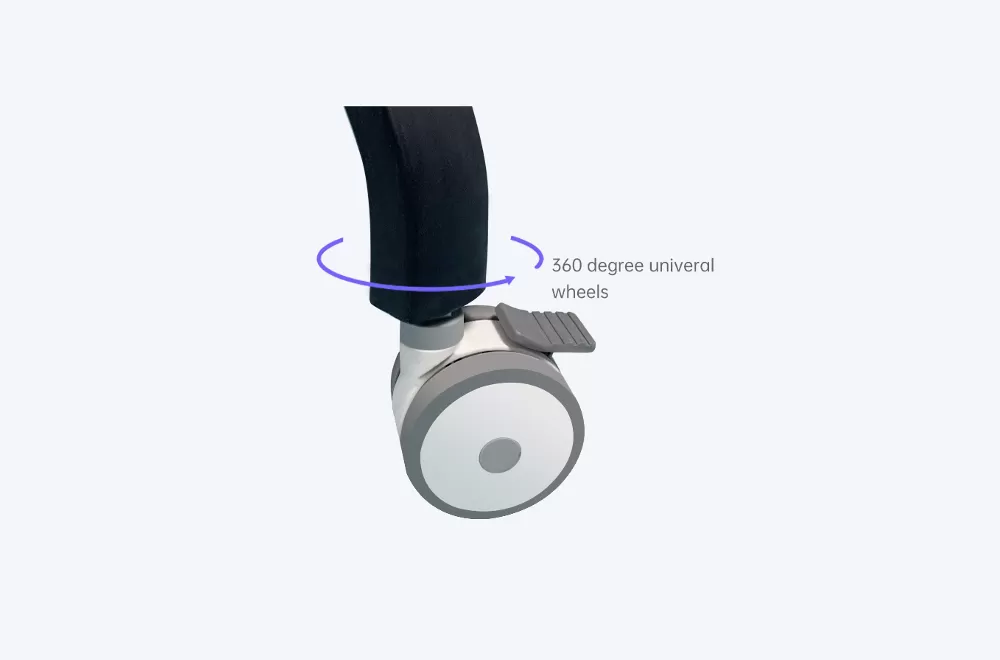 Quiet, smooth-rolling non-marking casters for floors