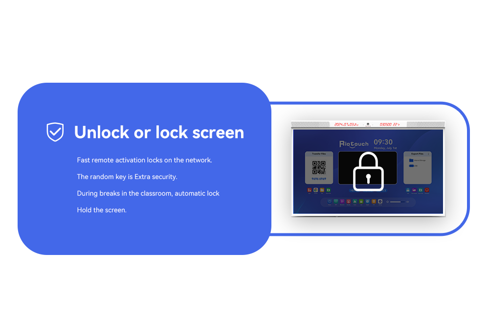Unlock or lock screen functionality for secure device access