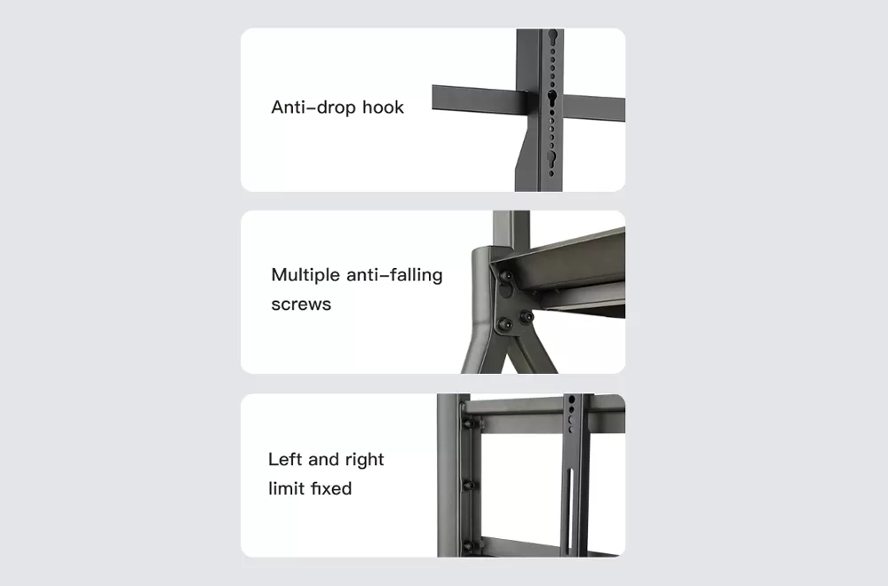 Triple-fall prevention design for secure, stable B2B industrial equipment