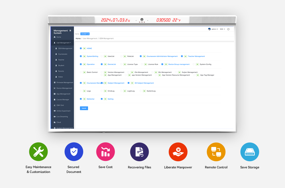 Equipment management system dashboard for tracking assets, maintenance, and workflows