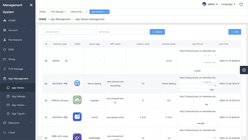 Firmware and app management dashboard for enterprise IT teams