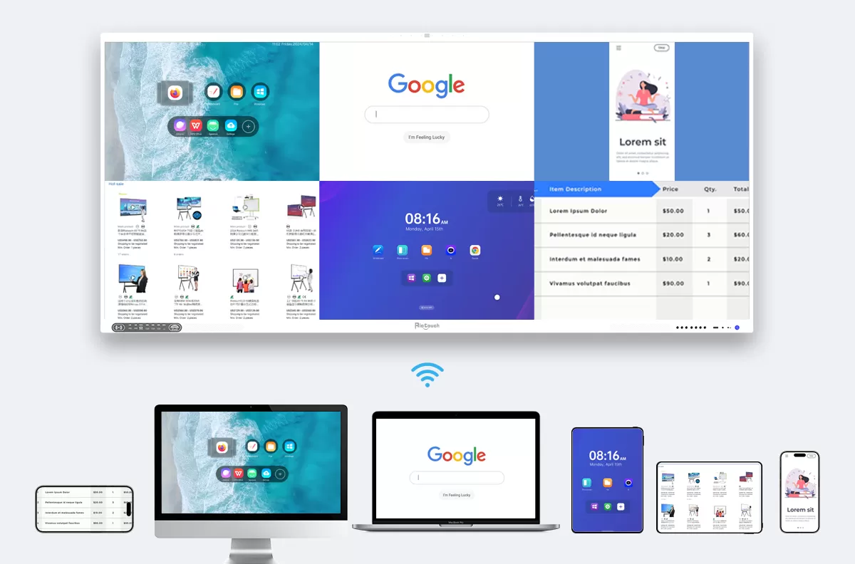 Seamless, immersive content display for B2B digital signage