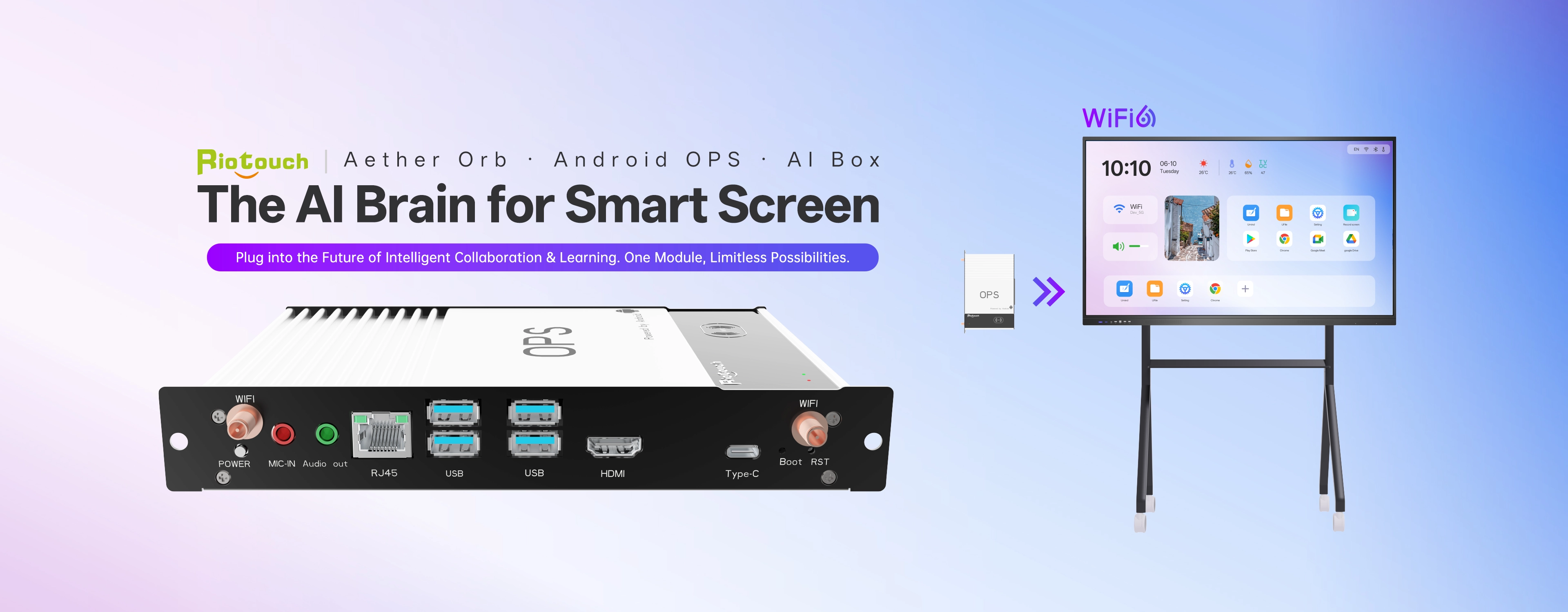Aether Orb Google-Certified AI Education Core - WiFi6 All-in-One Smart Teaching Module