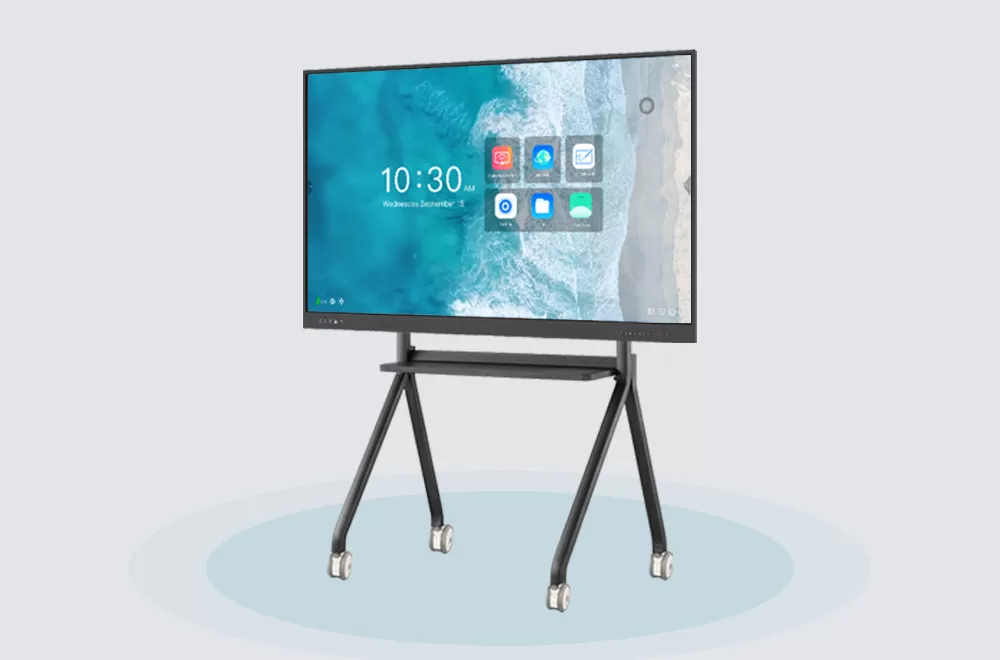 Compact AV tray with integrated audiovisual components