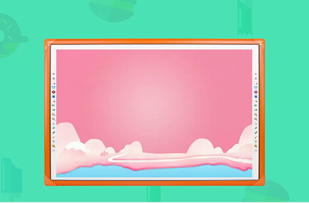 Macaron-colored slim frame for modern B2B displays